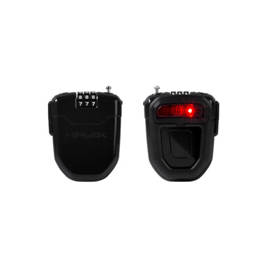 Black Hiplok FLX retractable combination cable lock