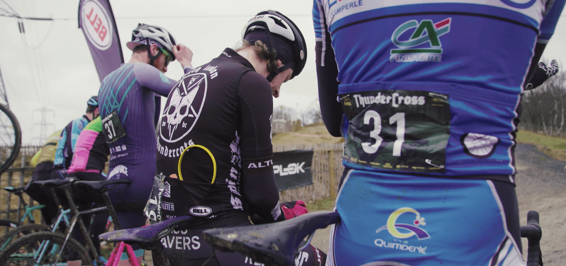 Cyclocross Thundercross on the Start line