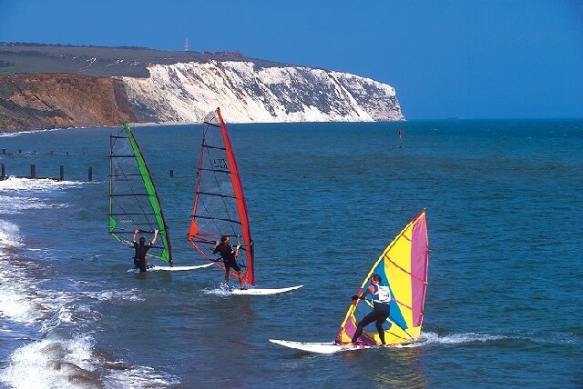 windsurfers