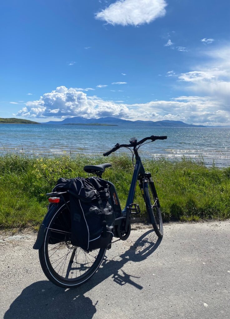 E-biking on Isle of Bute