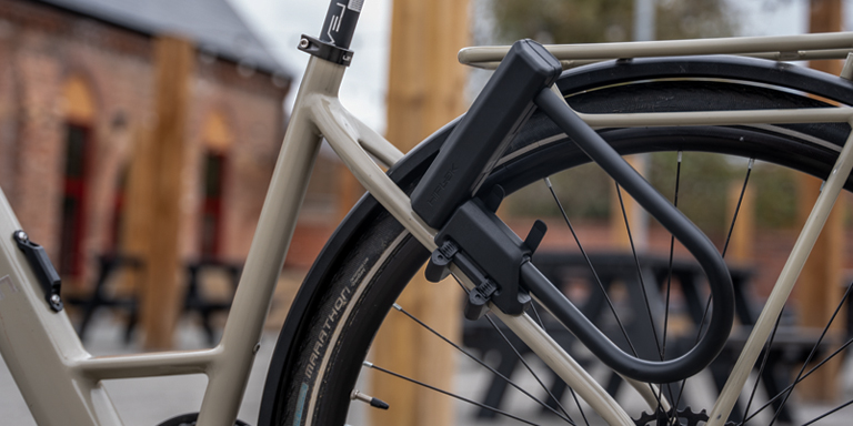 Hiplok Urban D fixed to ChainStay